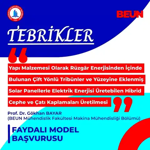 BEÜ'den Hibrit Enerji Sistemi Patenti